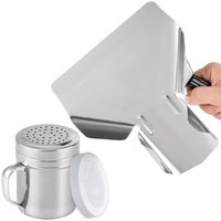 Stainless Steel Popcorn Scoop with Right Handle + 10 oz Dredge, Set of 2 — photo 1