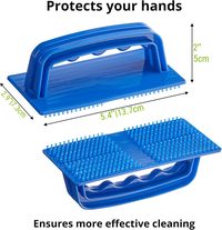Griddle Cleaning Kit: Plastic Screen Holder, 20 Screens, 10 Pads, 31 pcs — photo 2