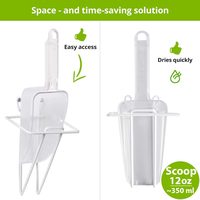 Plastic Ice Scoop with Holder, 12 oz, 1 pc — photo 2