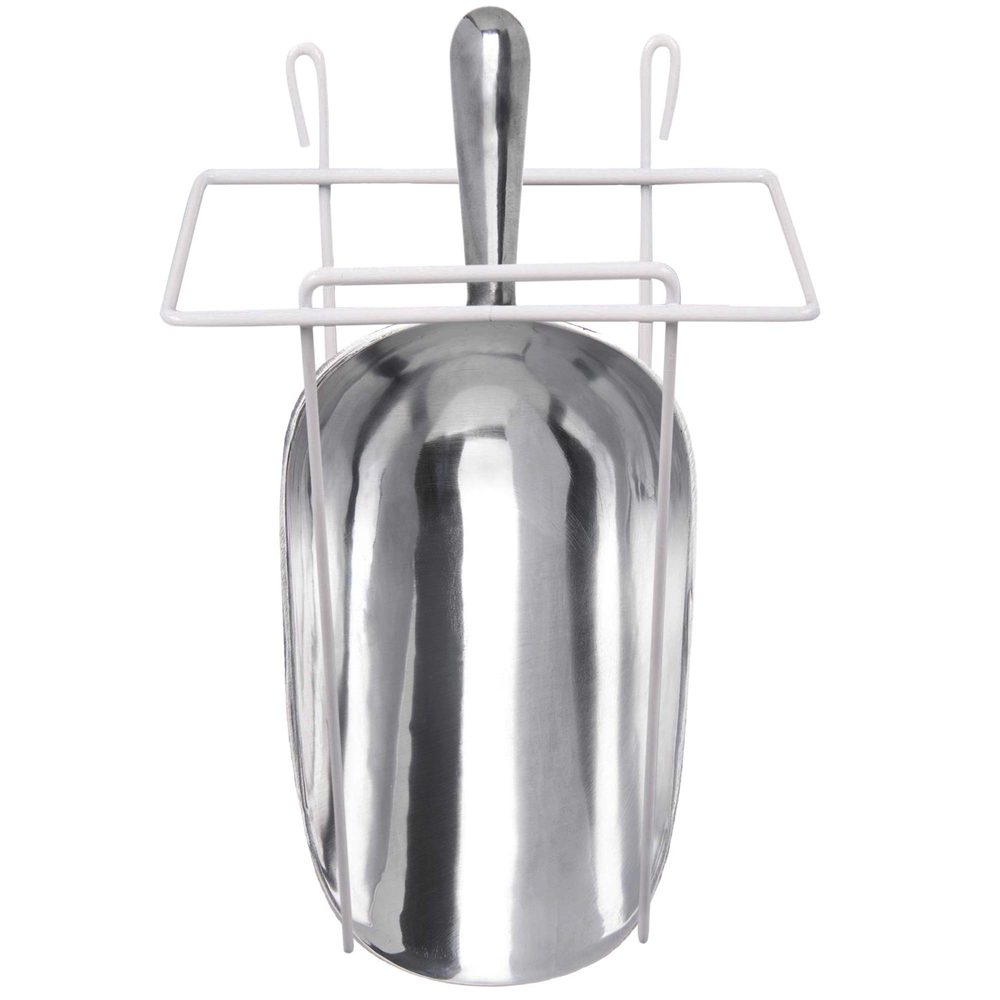 Aluminum Ice Scoop with Holder, 38 oz, 1 pc