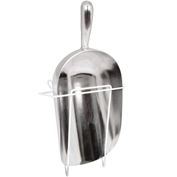 Aluminum Ice Scoop with Holder, 85 oz, 1 pc