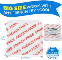 Paper French Fry Bags, Carnival Design, 5.5 × 4.5 in, 4 oz, Pack of 200 — photo 2