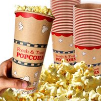 Kraft Paper Popcorn Buckets, 24 oz, Pack of 50 — photo 1