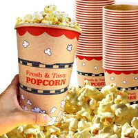 Kraft Paper Popcorn Buckets, 46 oz, Pack of 50 — photo 1