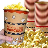 Kraft Paper Popcorn Buckets, 32 oz, Pack of 50 — photo 1