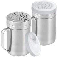 Stainless Steel Dredge Shakers with Handle, Medium Holes, 14 oz, Pack of 2 — photo 1