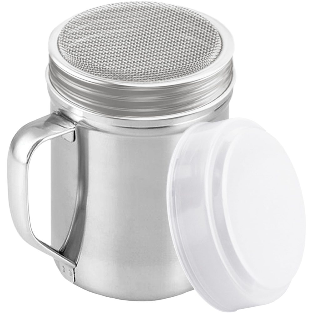 Stainless Steel Powdered Sugar Shaker with Fine Mesh, 6 oz, 1 pc