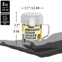 Stainless Steel Powdered Sugar Shakers with Fine Mesh and Plastic Cap, 6 oz, Pack of 2 — photo 2