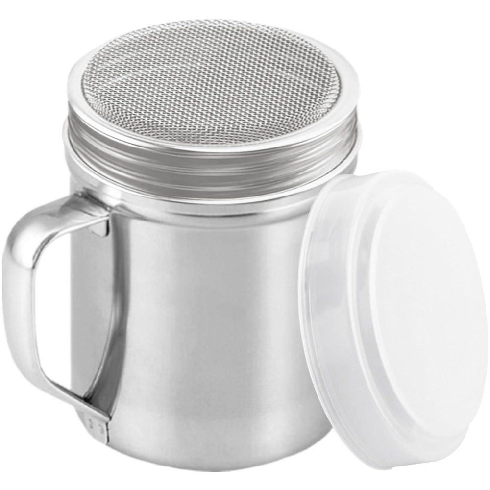 Stainless Steel Powdered Sugar Shaker with Fine Mesh, 10 oz, 1 pc