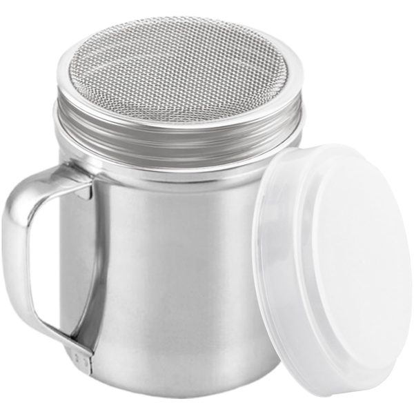 Stainless Steel Powdered Sugar Shaker with Fine Mesh, 10 oz, 1 pc