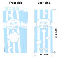 Pastel Blue Paper Popcorn Bags, 1 oz, Pack of 100 — photo 2