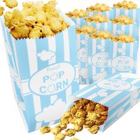 Pastel Blue Paper Popcorn Bags, 1 oz, Pack of 100 — photo 1