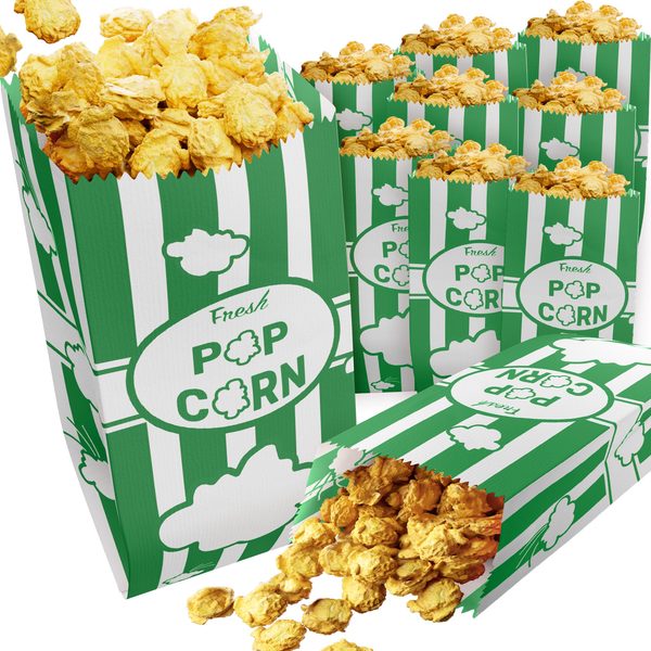Emerald Green Paper Popcorn Bags, 1 oz, Pack of 100