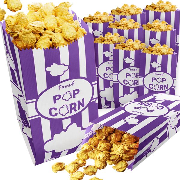 Purple Paper Popcorn Bags, 1 oz, Pack of 100