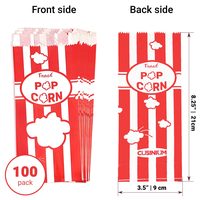 Red Paper Popcorn Bags, 1 oz, Pack of 100 — photo 2