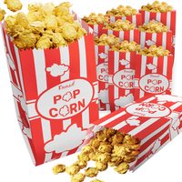 Red Paper Popcorn Bags, 1 oz, Pack of 100 — photo 1
