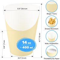 Ivory Paper Charcuterie Cups, 14 oz, Pack of 50 — photo 2
