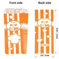 Orange Paper Popcorn Bags, 1 oz, Pack of 100 — photo 2