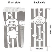 Gray Paper Popcorn Bags, 1 oz, Pack of 100 — photo 2