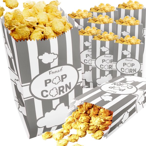 Gray Paper Popcorn Bags, 1 oz, Pack of 100