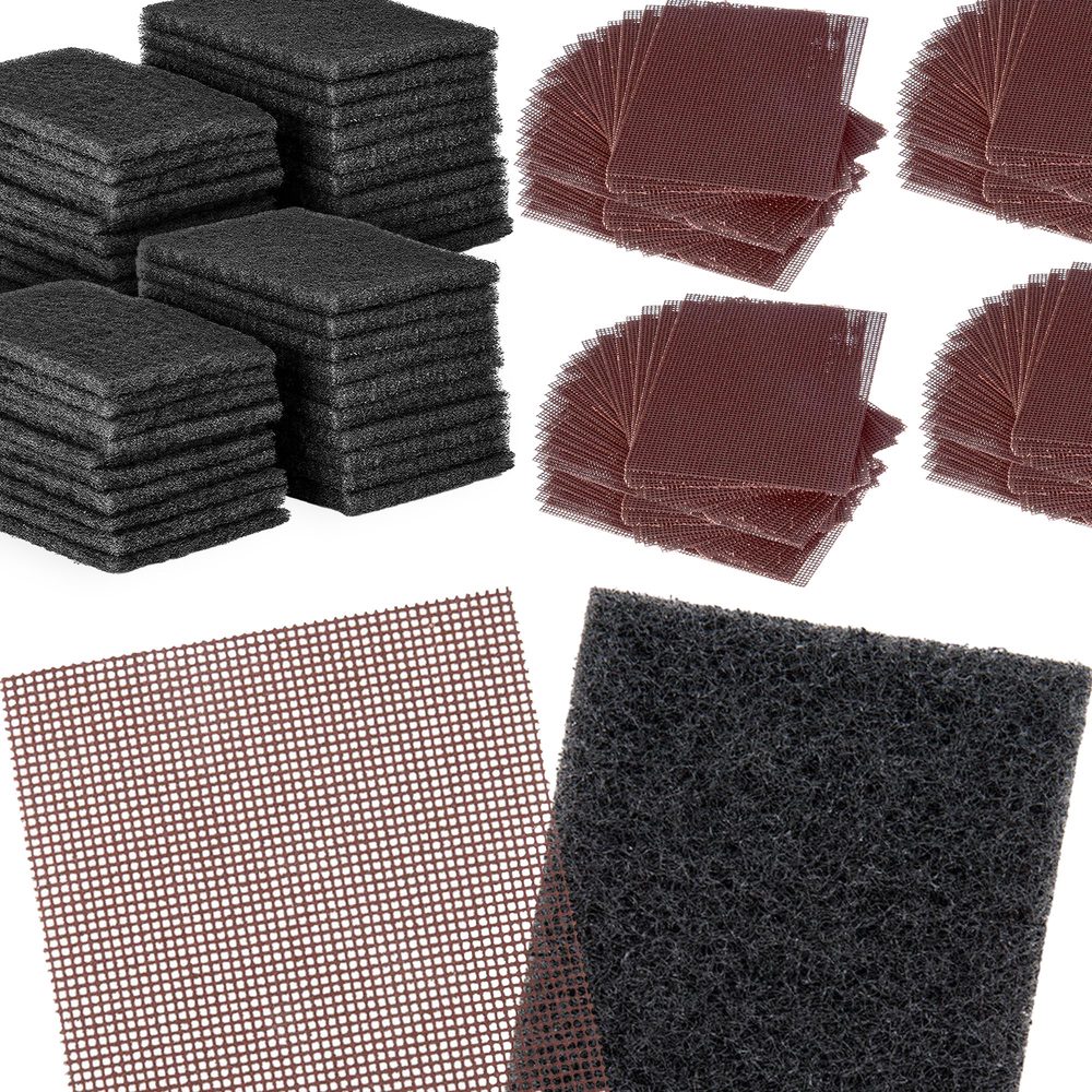 Griddle Cleaning Pads + Grill Screens, 40 + 80 pcs