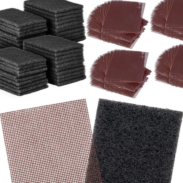Griddle Cleaning Pads + Grill Screens, 40 + 80 pcs