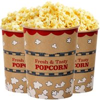 Kraft Paper Popcorn Buckets, 32 oz, Pack of 25 — photo 1