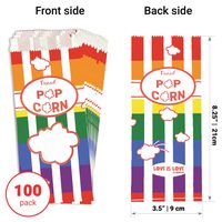 Rainbow Paper Popcorn Bags, 1 oz, Pack of 100 — photo 2
