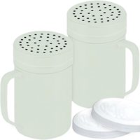 Sage Stainless Steel Dredge Shakers with Handle, Medium Holes, 14 oz, Pack of 2 — photo 1