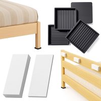 White EVA Foam Headboard Bumpers + Non-Slip Bed Feet Pads 2 in, 9 + 4 pcs — photo 1