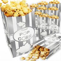 Metallic Silver Paper Popcorn Bags, 1 oz, Pack of 100 — photo 1