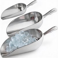 Aluminum Ice Scoops, 24 + 58 + 85 oz, Set of 3 — photo 1