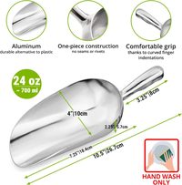 Aluminium Ice Scoop, 24 oz, 1 pc — photo 2