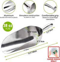 Aluminium Ice Scoop, 38 oz, 1 pc — photo 2