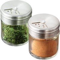 Glass Spice Shakers with Adjustable Lid, 1.5 oz, Pack of 12 — photo 1